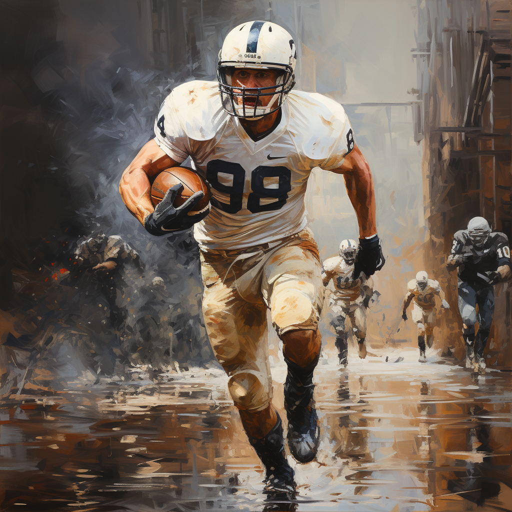 Penn State football image created by Midjourney
